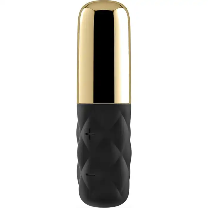 Чёрно-золотистая вибропуля Satisfyer Lovely Honey
