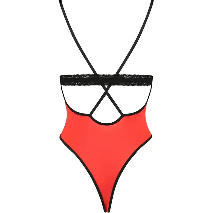 Оригинальное боди Femmina с кружевными вставками - Devil Collection. Фотография 4.