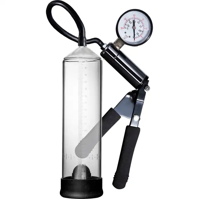 Прозрачная вакуумная помпа с клапаном PENIS ENLARGEMENT PUMP - Pleasure Pumps