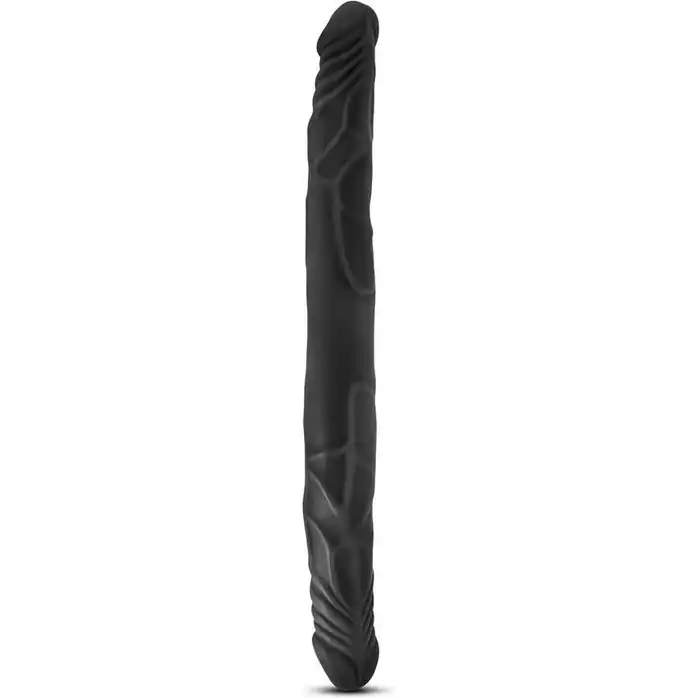 Черный двусторонний фаллоимитатор 14 Inch Double Dildo - 35,5 см - B Yours