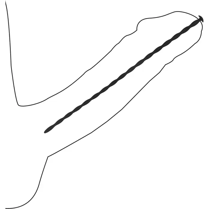 Набор из 4 черных стимуляторов уретры Spiral Screw Plug Set - Ouch!. Фотография 4.