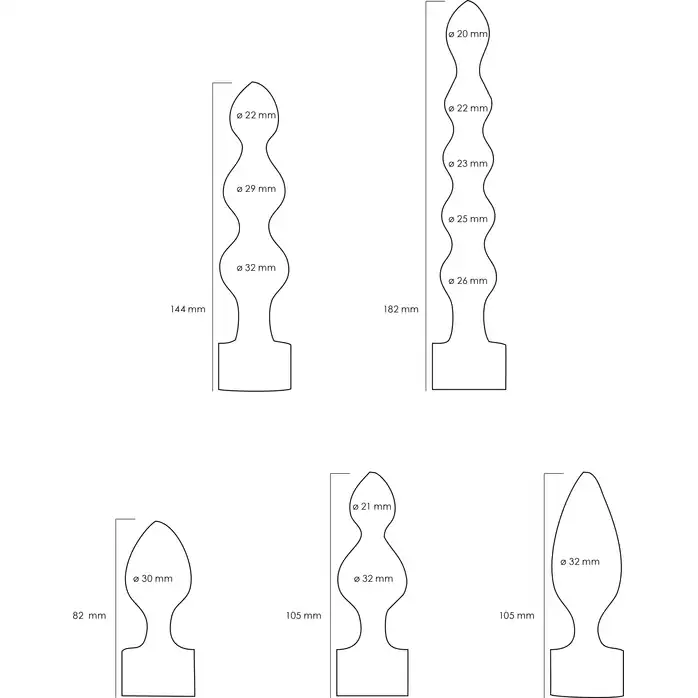 Черный анальный вибронабор USB-Rechargeable Anal Set - Ouch!. Фотография 7.