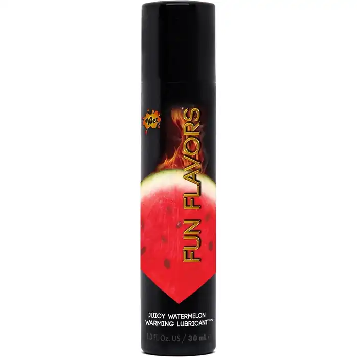 Разогревающий лубрикант Fun Flavors 4-in-1 Juicy Watermelon с ароматом арбуза - 30 мл - Wet Fun Flavors 4-in-1