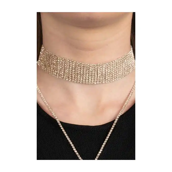 Золотистое украшение на шею COLLIER EMMA OR. Фотография 2.
