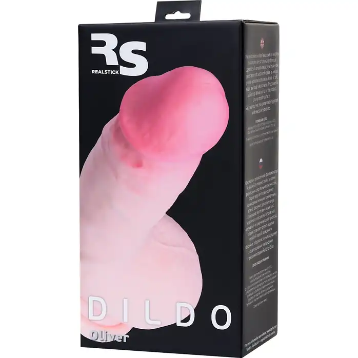 Телесный реалистичный фаллоимитатор Oliver - 18,5 см - RealStick Elite. Фотография 5.