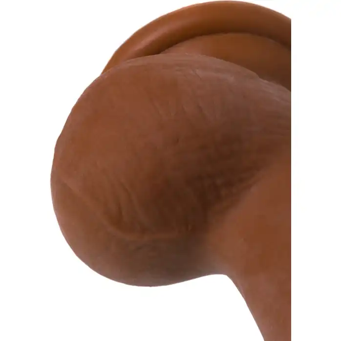 Коричневый вибратор-реалистик Mr.Lopez - 19 см - RealStick Elite Mulatto. Фотография 13.