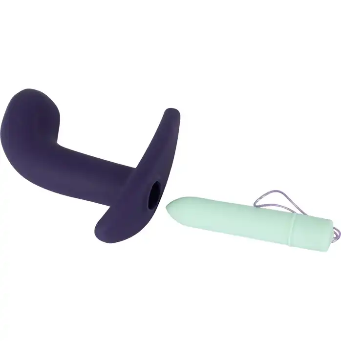Темно-фиолетовый вибростимулятор простаты с пультом ДУ Remote Controlled Prostate Plug - You2Toys. Фотография 3.