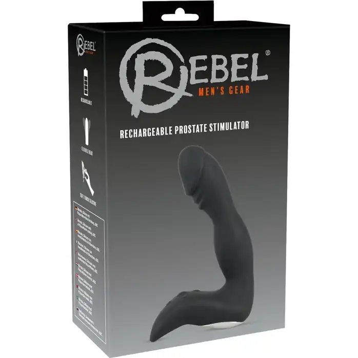 Черный перезаряжаемый вибростимулятор простаты Rechargeable Prostate Stimulator - You2Toys. Фотография 11.