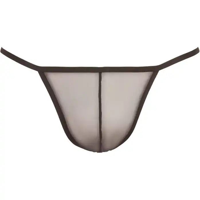 Полупрозрачные трусы-брифы на тонких бретелях - Svenjoyment underwear. Фотография 3.