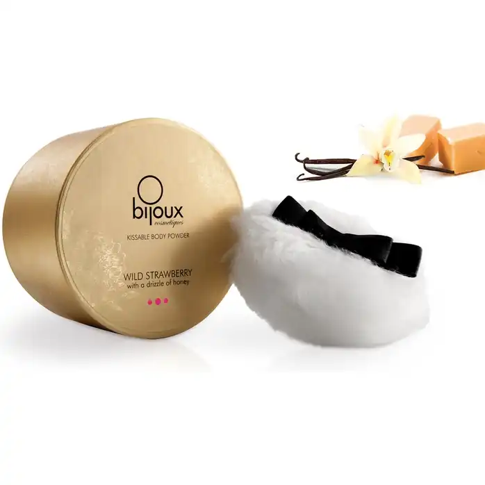 Съедобная пудра для тела с ароматом солёной карамели Sunset Glow Powder - 45 гр