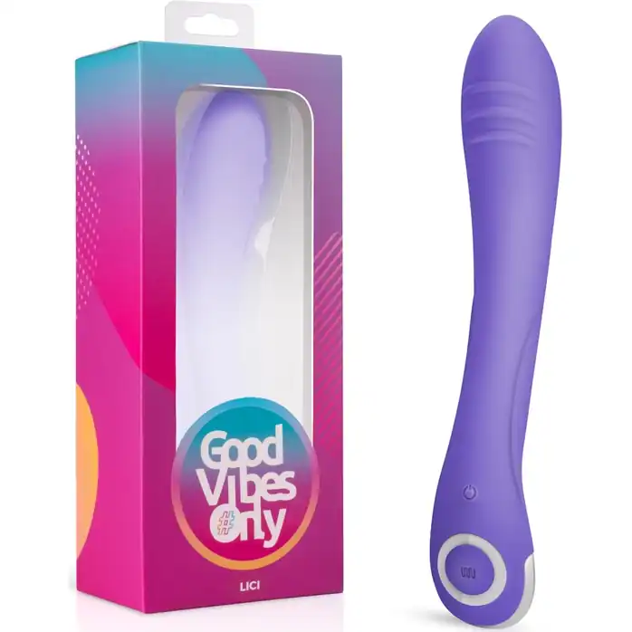 Фиолетовый вибратор для G-стимуляции Lici G-Spot Vibrator - 22,5 см - Good Vibes Only. Фотография 6.