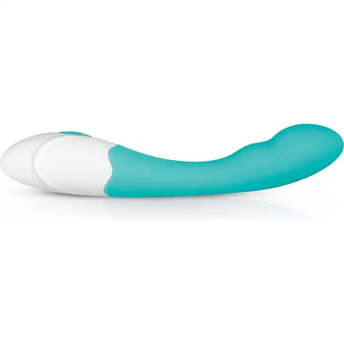 Зеленый вибратор для G-стимуляции Tate G-Spot Vibrator - 20 см - Good Vibes Only. Фотография 4.