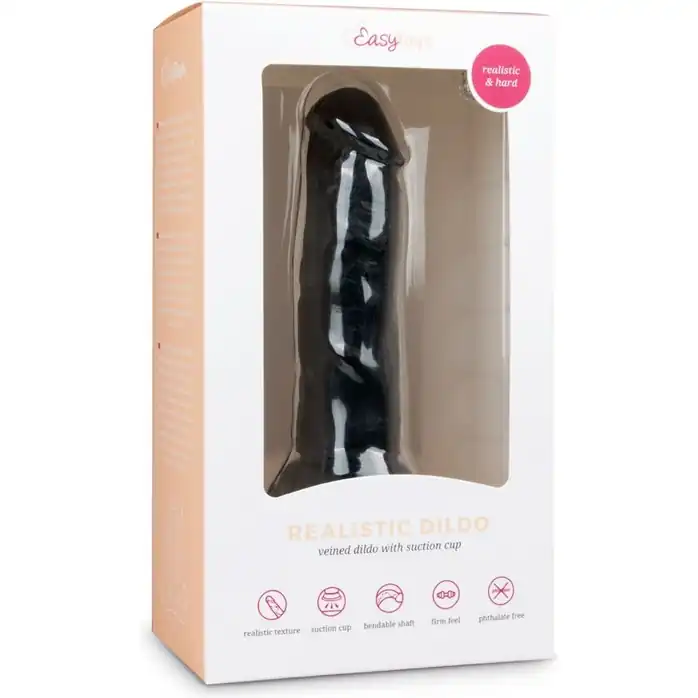 Черный фаллоимитатор Realistic Dildo - 15,5 см - Dildo Collection. Фотография 3.