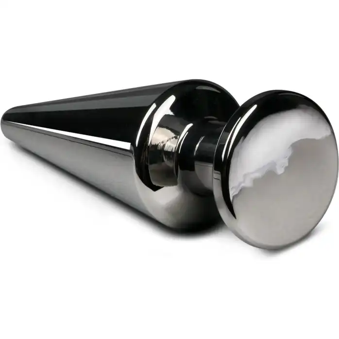 Серебристая анальная пробка Sinner Metal Pointy Buttplug - 11,5 см - Sinner Gear Unbendable. Фотография 2.