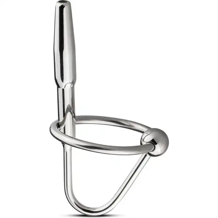 Серебристый уретральный стимулятор Sperm Stopper - 7,5 см - Sinner Gear Unbendable