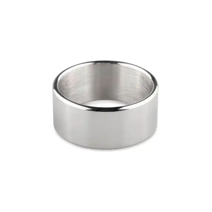 Серебристое эрекционное кольцо Sinner Wide metal head-ring Size S - Sinner Gear Unbendable. Фотография 2.