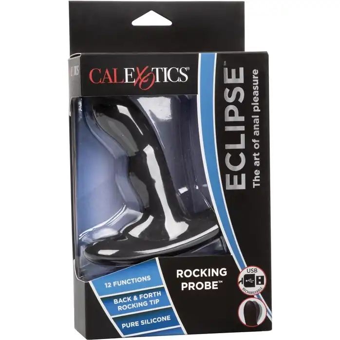 Чёрный вибромассажер простаты Eclipse Rocking Probe - 11,5 см - Eclipse. Фотография 10.