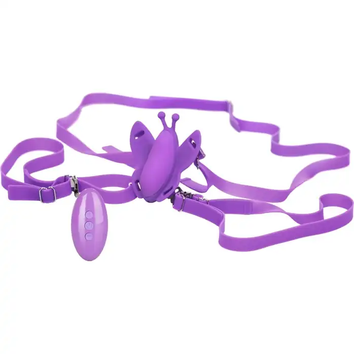 Фиолетовая вибробабочка на ремешках Silicone Remote Venus Butterfly - Venus Butterfly