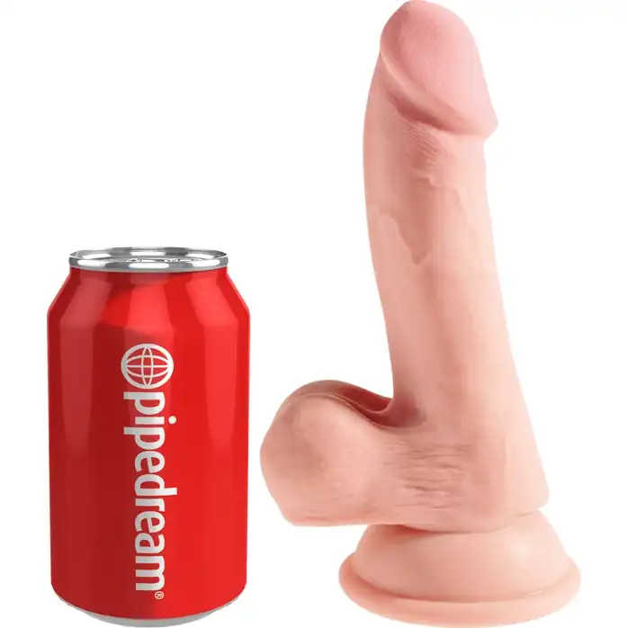 Телесный фаллоимитатор на присоске 6,5 Triple Density Cock - 20,3 см - King Cock Plus. Фотография 3.
