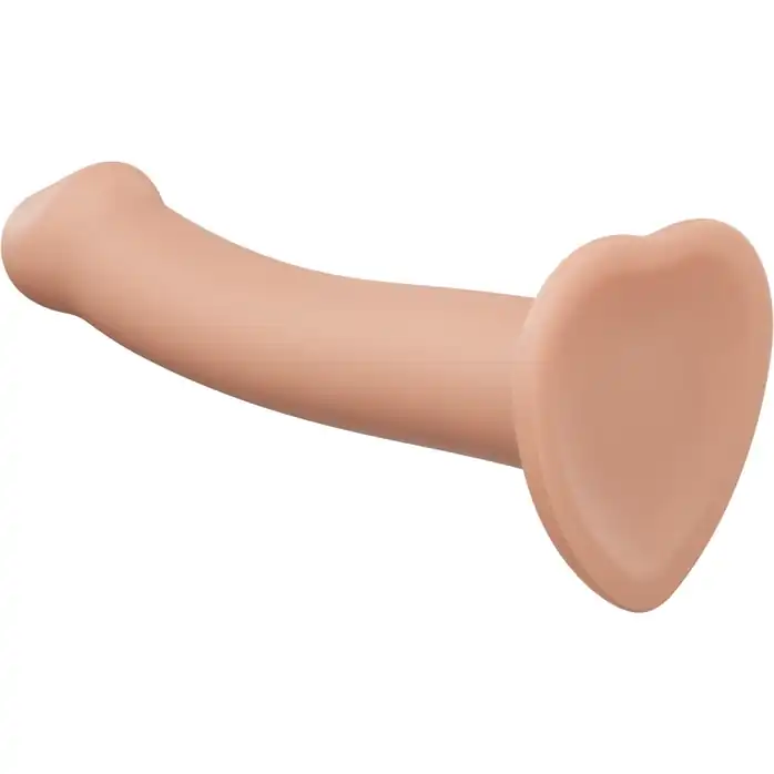 Телесный фаллос на присоске Silicone Bendable Dildo S - 17 см. Фотография 6.