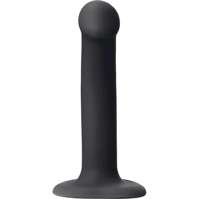 Черный фаллос на присоске Silicone Bendable Dildo S - 17 см
