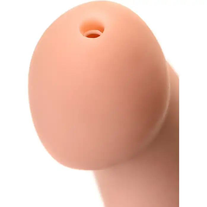 Телесный фаллос с имитацией эякуляции Silicon Cum Dildo L - 19,6 см. Фотография 12.