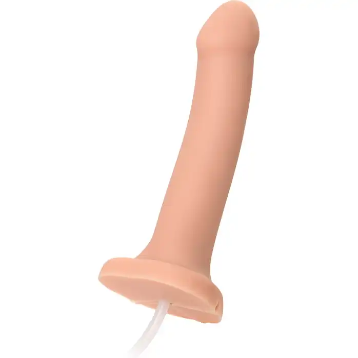 Телесный фаллос с имитацией эякуляции Silicon Cum Dildo L - 19,6 см