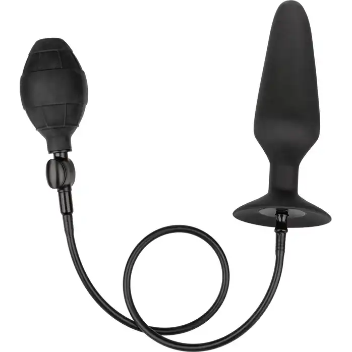 Черная анальная пробка с расширением COLT XXXL Pumper Plug with Detachable Hose - 16 см - Colt