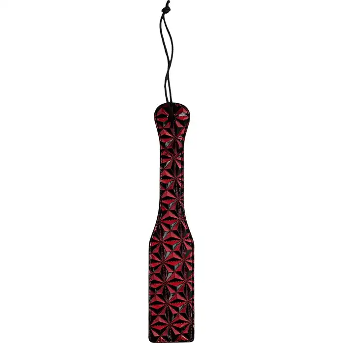 Бордовая шлепалка Luxury Paddle - 31,5 см - Ouch!. Фотография 2.