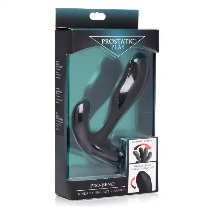 Массажёр простаты Pro-Bend Bendable Prostate Vibrator - Prostatic Play. Фотография 4.