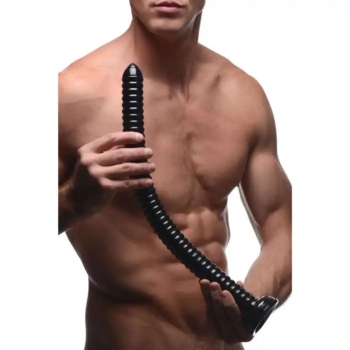 Длинный анальный стимулятор Hosed Ribbed Anal Dildo - 50,8 см - Hosed. Фотография 4.
