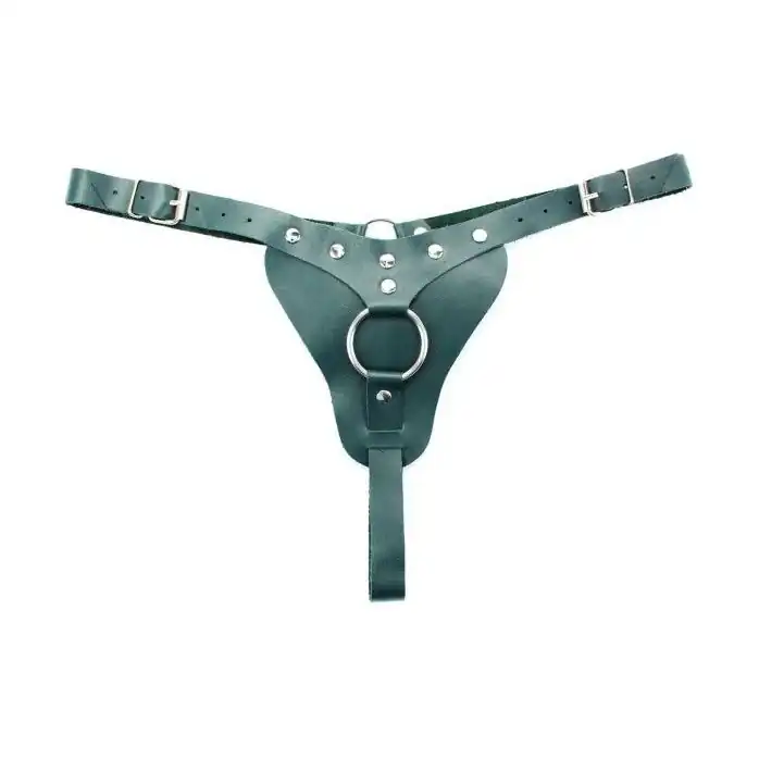 Изумрудные трусики с кольцом для насадок Emerald Panties - Lady s Arsenal