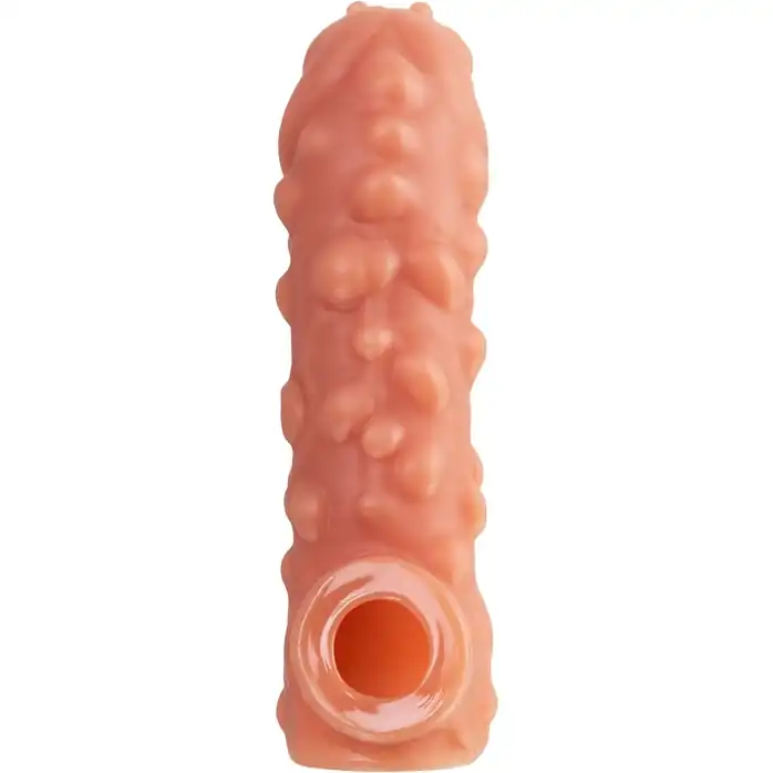 Насадка на фаллос с крупными бугорками Cock Sleeve 003 Size M - 15,6 см. Фотография 3.