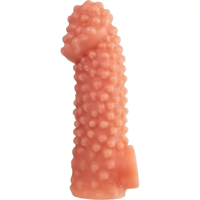 Насадка на фаллос с бугорками Cock Sleeve 004 Size L - 17,6 см. Фотография 3.