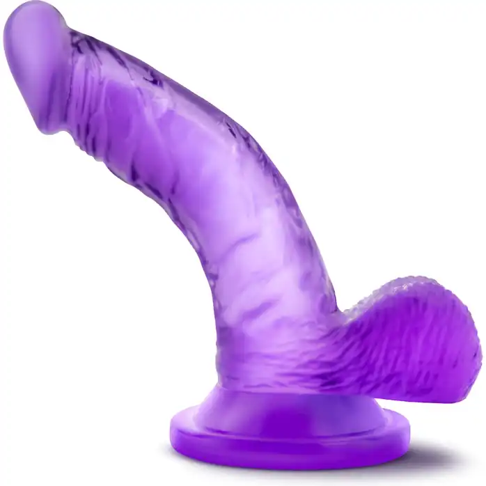 Фиолетовый фаллоимитатор на присоске NATURALLY YOURS 4INCH MINI - 12 см - Naturally Yours