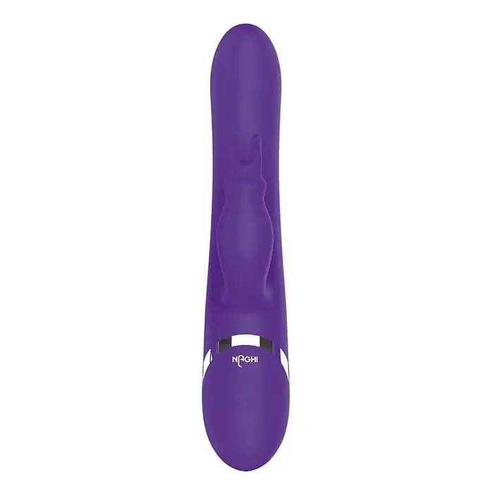 Фиолетовый вибратор-кролик с пуш-эффектом NAGHI NO.39 RECHARGEABLE THRUSTER VIBE - 15 см - Naghi by Tonga. Фотография 3.