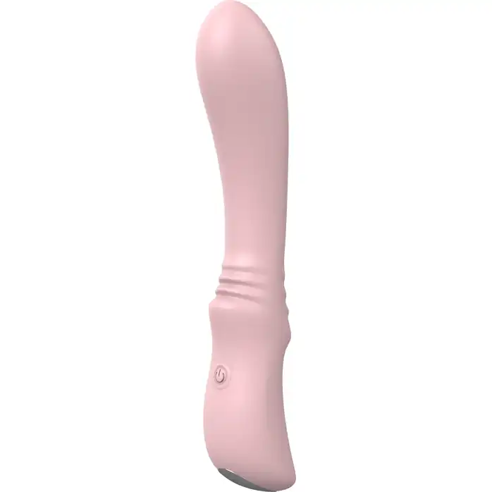 Розовый гладкий вибратор FLEXIBLE SWEETHEART - 12 см - Vibes of Love