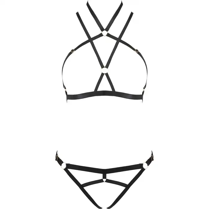 Эффектный комплект белья Kelis с контактными трусиками - Devil Collection. Фотография 3.