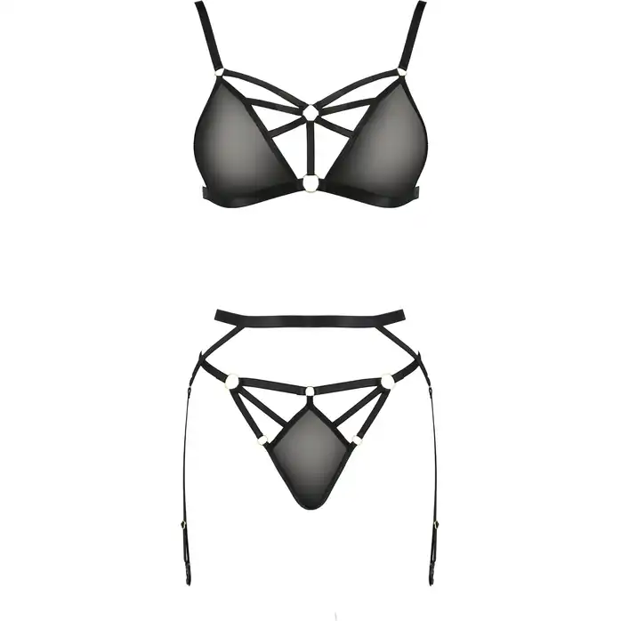Соблазнительный комплект белья Meggy с поясом для чулок - Devil Collection. Фотография 3.