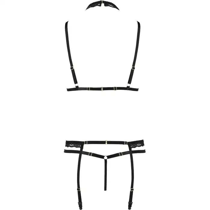 Соблазнительный комплект белья Shelly с поясом для чулок - Devil Collection. Фотография 4.