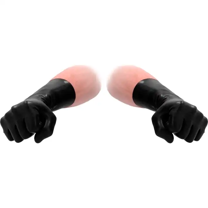Черные латексные перчатки для фистинга Latex Short Glove - Fist It