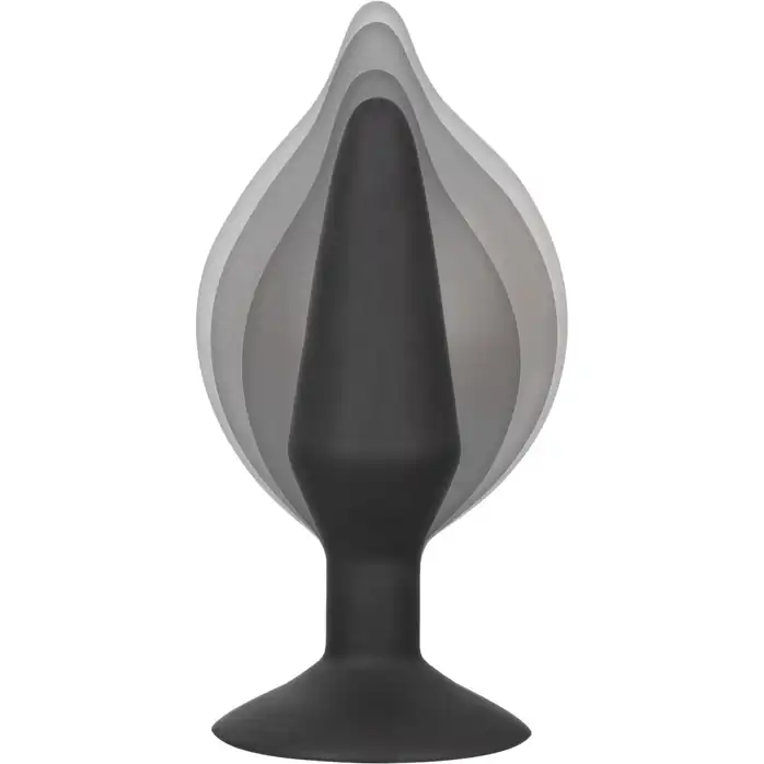Расширяющаяся анальная пробка со съемным шлангом Large Silicone Inflatable Plug - 13,25 см - Anal Toys. Фотография 11.