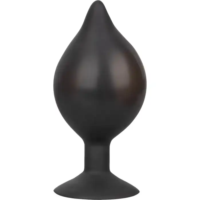 Расширяющаяся анальная пробка со съемным шлангом Large Silicone Inflatable Plug - 13,25 см - Anal Toys. Фотография 7.