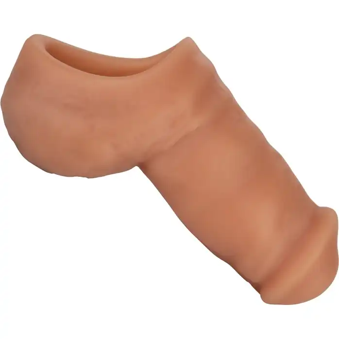 Коричневый фаллоимитатор для ношения Packer Gear Ultra-Soft Silicone STP Packer. Фотография 3.