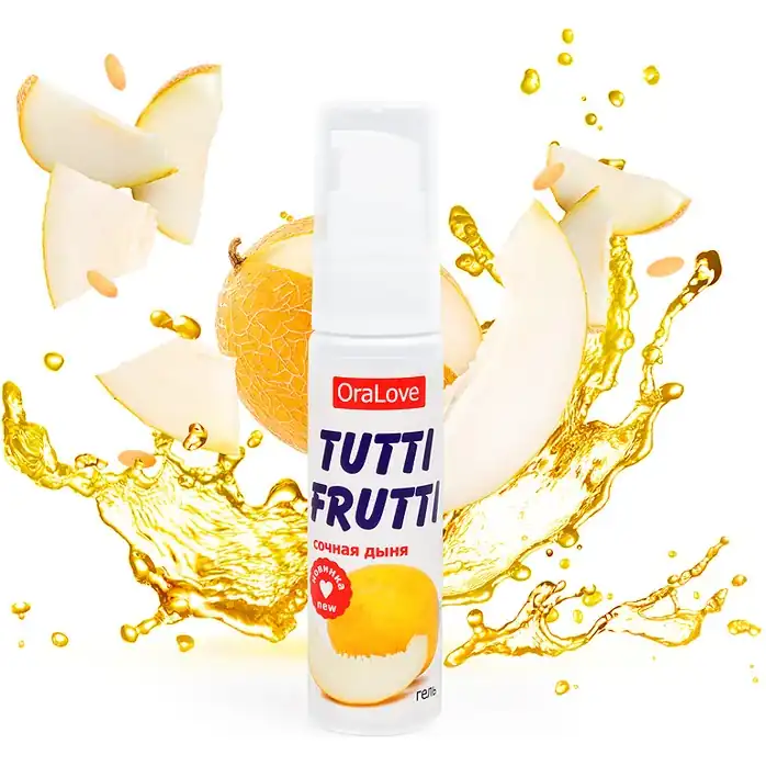 Гель-смазка Tutti-frutti со вкусом сочной дыни - 30 гр - Серия OraLove