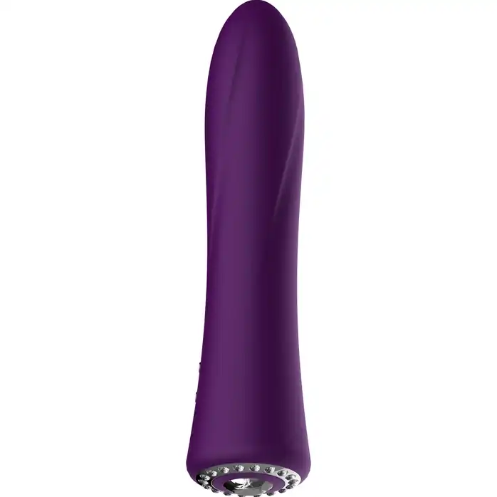 Фиолетовый классический вибромассажер Jewel - 19,5 см - Discretion
