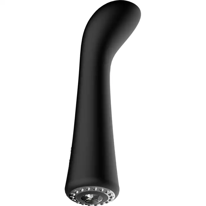 Черный вибромассажер для точки G Glimmer - 20,5 см - Discretion