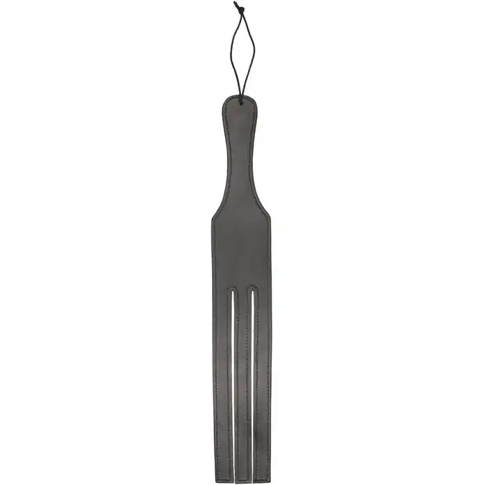 Черная шлепалка Three Finger Paddle Tawse - 51 см - Ouch!