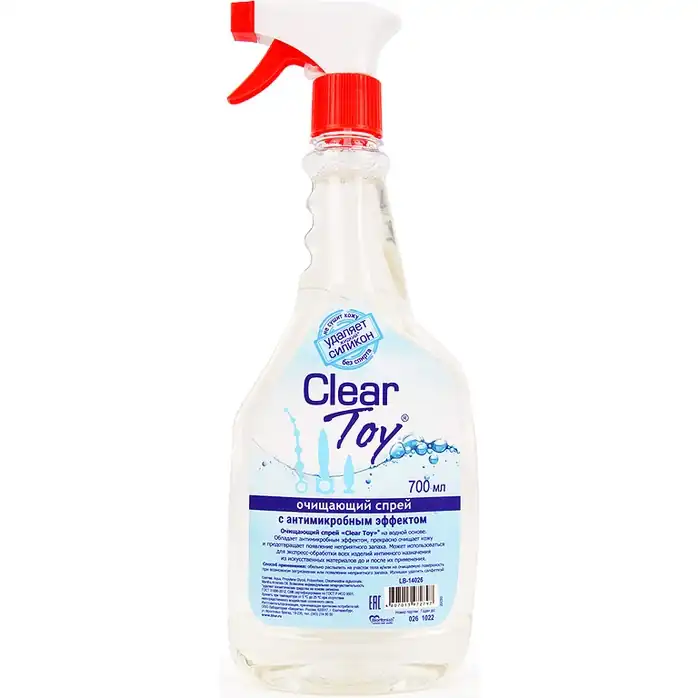 Очищающий спрей CLEAR TOY с антимикробным эффектом - 740 мл - Средства гигиенического ухода