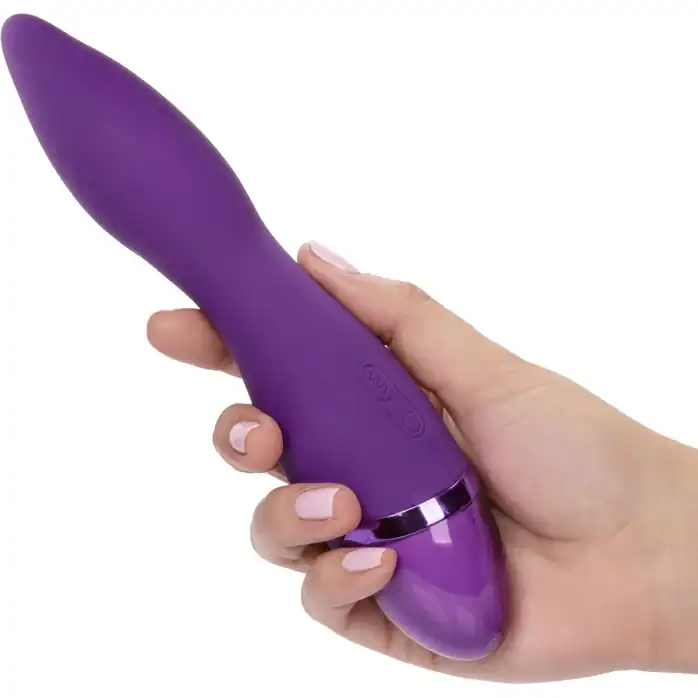 Фиолетовый вибромассажер Aura Wand - 21,5 см - Aura. Фотография 6.
